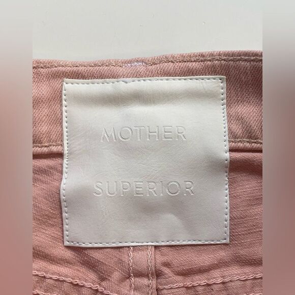 MOTHER Superior The Insider Hover jeans Peach Parfait NWT.  24 - Picture 8 of 10